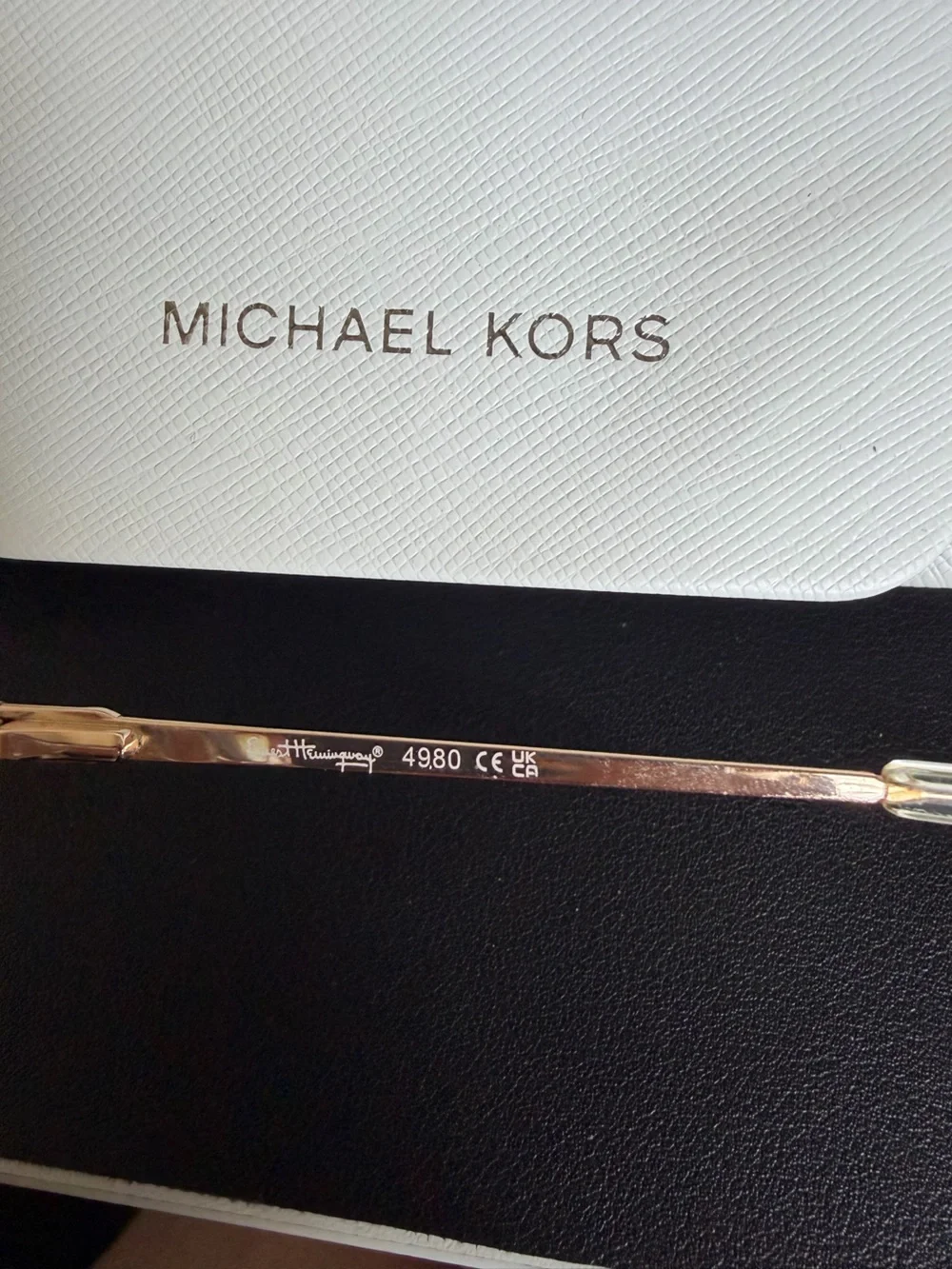 Michael Kors Women's Clear/Gold Square Frame Glasses